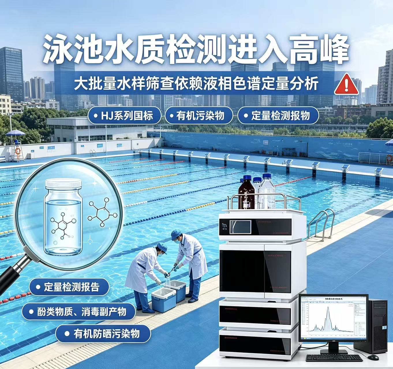 泳池水质突击检查来袭！有机污染物靠这款液相精准检测
