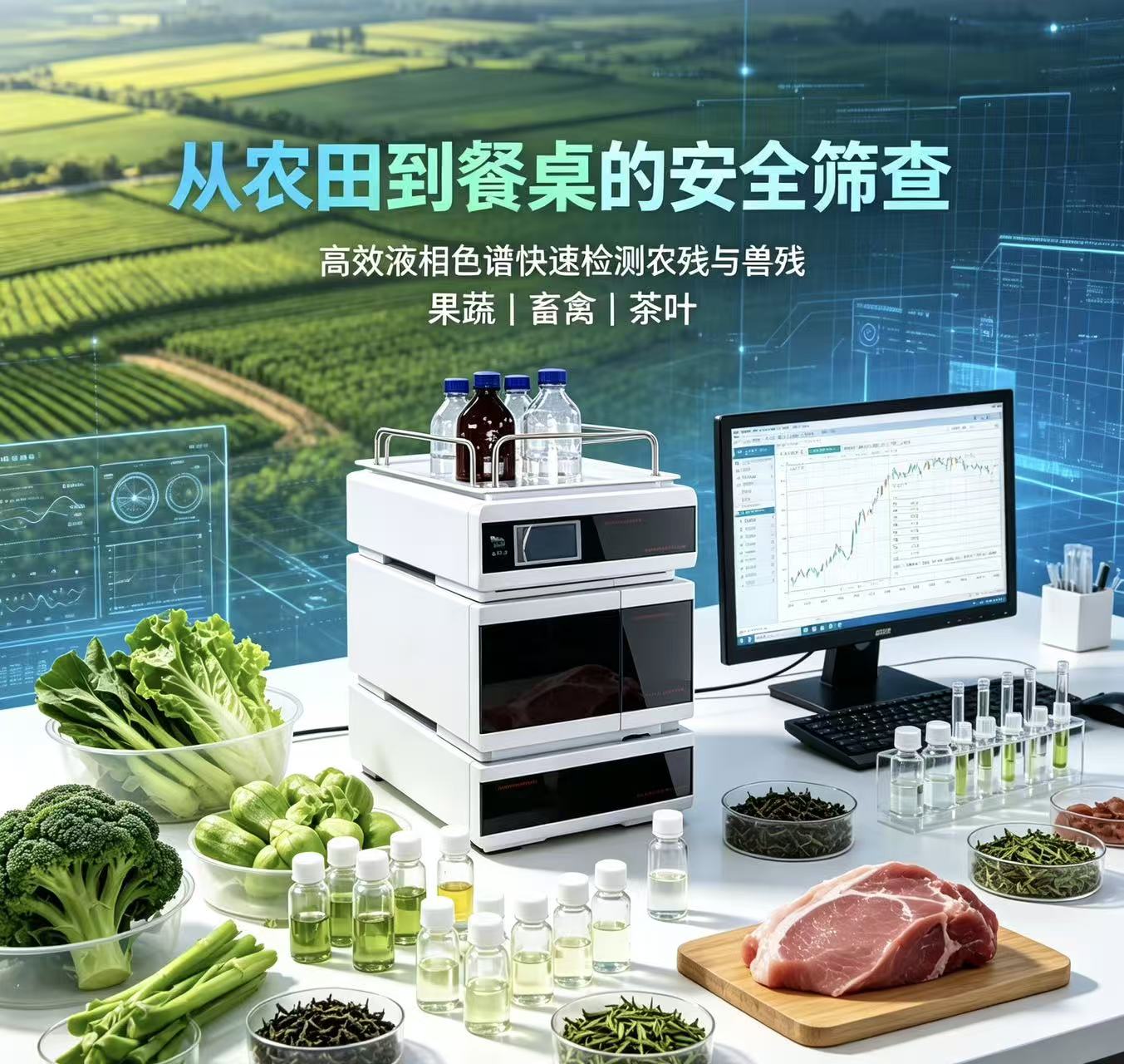 农产品抽检必过利器！国产液相搞定果蔬兽药残留定量检测