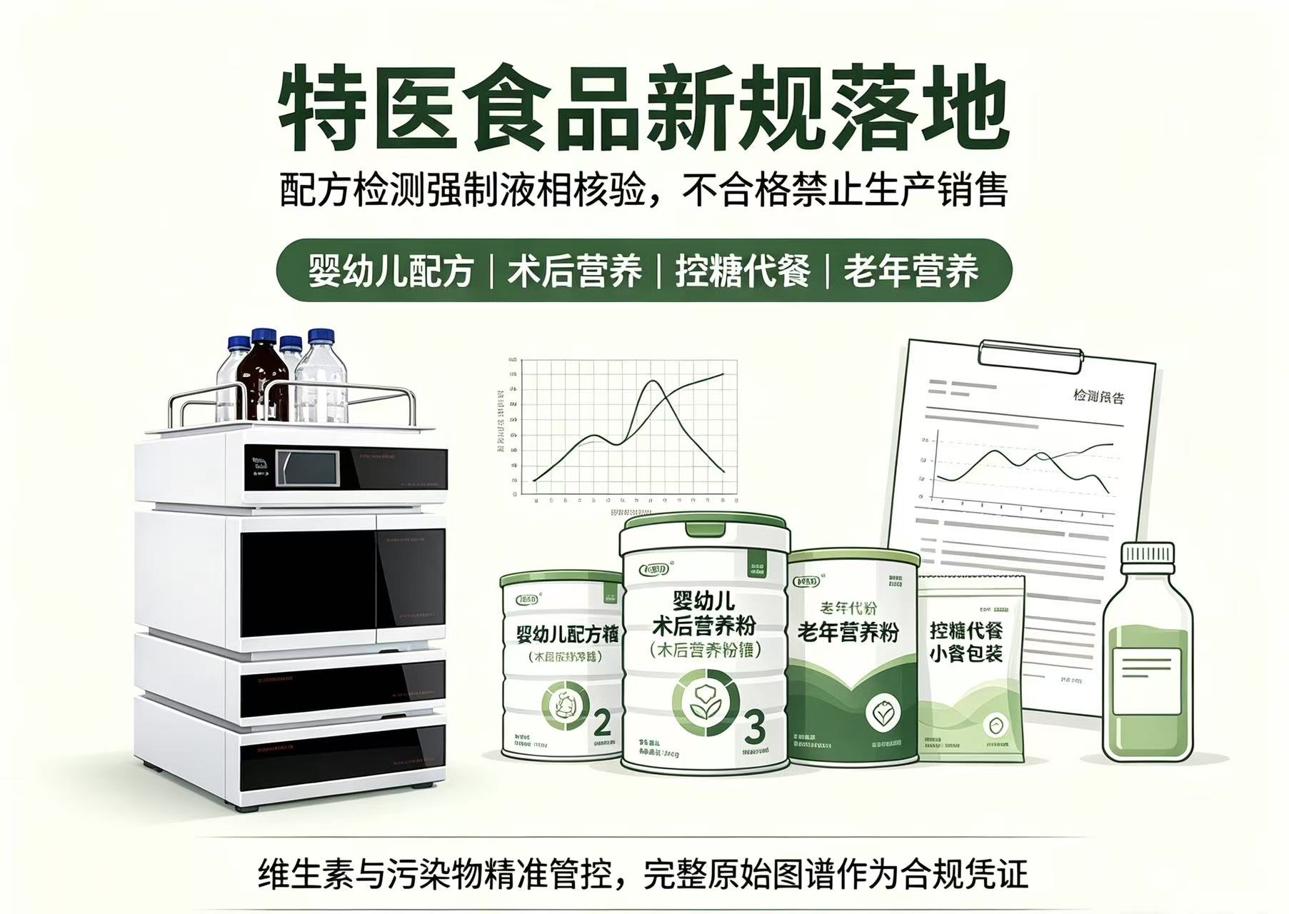婴幼儿、术后营养食品严查，AT-3000-14 精准管控维生素与污染物